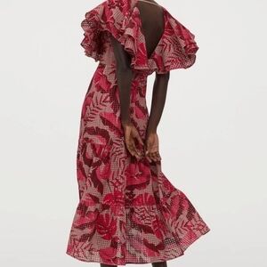 NWT Johanna Ortiz X H&M Eyelt Embroidered Maxi Dress Plus Size XXL